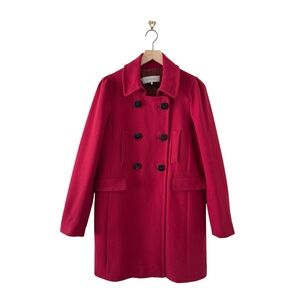 GERARD DAREL Wool Coat Red Pink Sz 42FR 10US